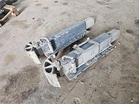 Jost - alimunium 80 cm max 144 cm - steun poten - afbeelding 2 van  4