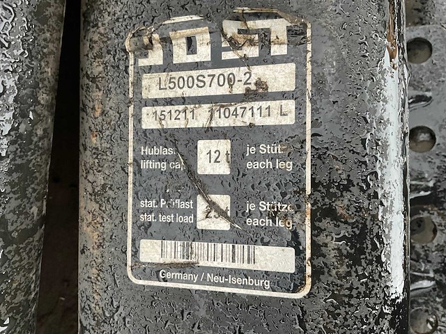 Jost vrachtwagen steunpoot (6x) - afbeelding 5 van  5