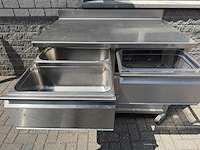 Josto - 125x80 6 lades - rvs werktafel - afbeelding 2 van  2