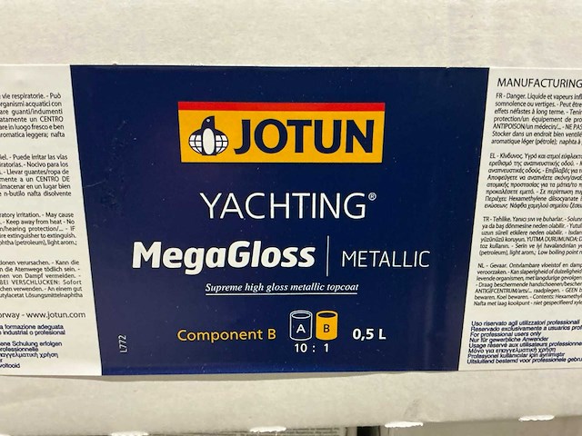 Jotun megagloss metallic scheeps verf (288x) - afbeelding 4 van  5