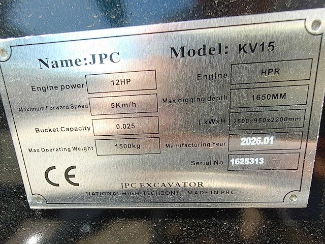 Jpc - 2026 - kv15 - minigraafmachine - afbeelding 16 van  17