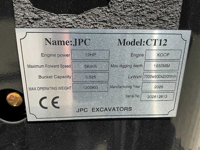 Jpc ct-12 minigraafmachine - afbeelding 21 van  28