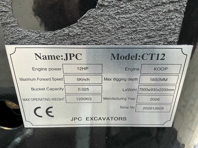 Jpc ct-12 minigraafmachine - afbeelding 8 van  15