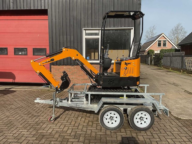 Jpc ht12 op trailer minigraafmachine - afbeelding 1 van  25