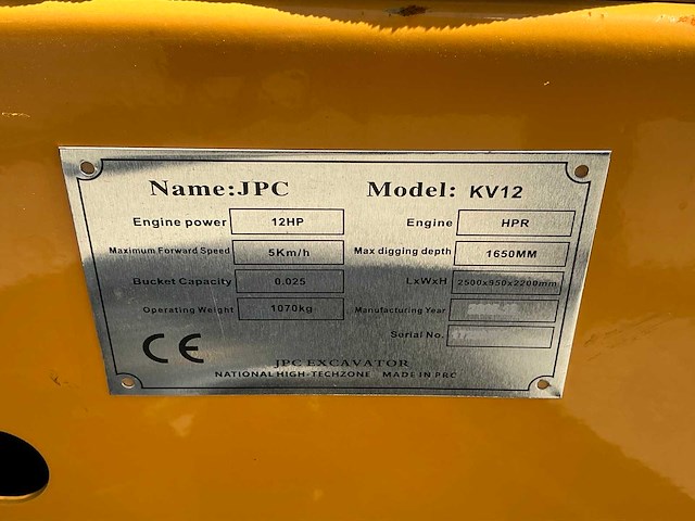 Jpc kv-12 minigraafmachine - afbeelding 11 van  20