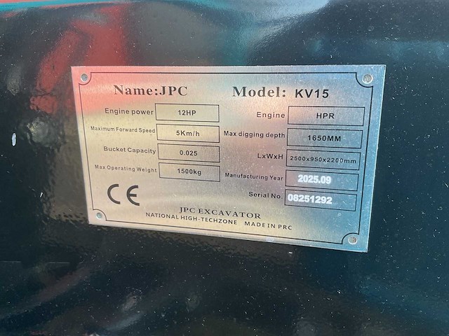 Jpc kv15 minigraafmachine - afbeelding 17 van  20