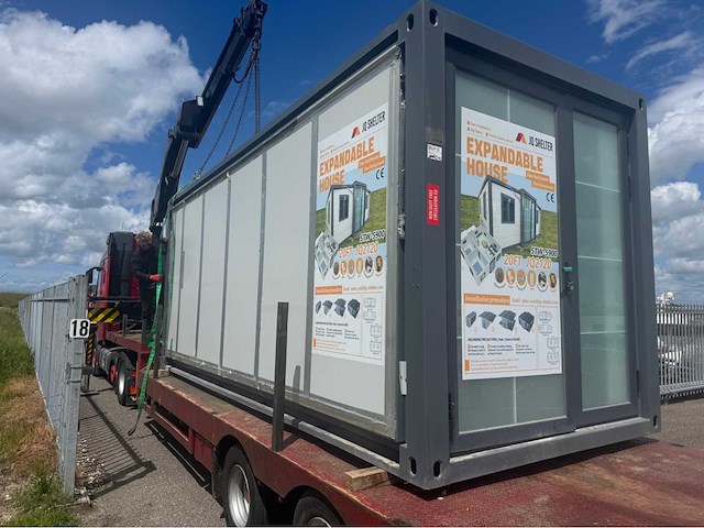 Jq shelter - 2026 - mantelzorg woning foldable house - mantelzorgunit/kantoor 35 m2, foldable uitklapbaar - afbeelding 7 van  29