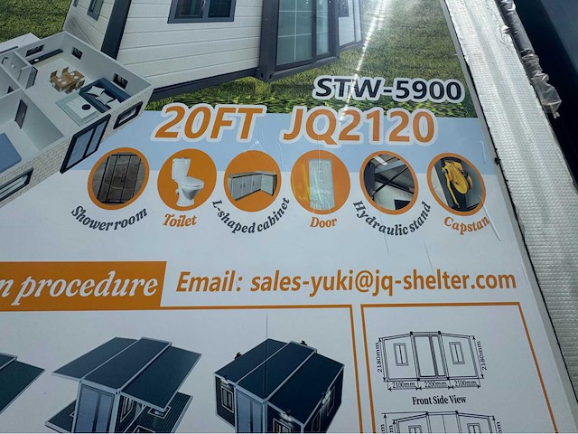 Jq shelter - 2026 - mantelzorg woning foldable house - mantelzorgunit/kantoor 35 m2, foldable uitklapbaar - afbeelding 9 van  29