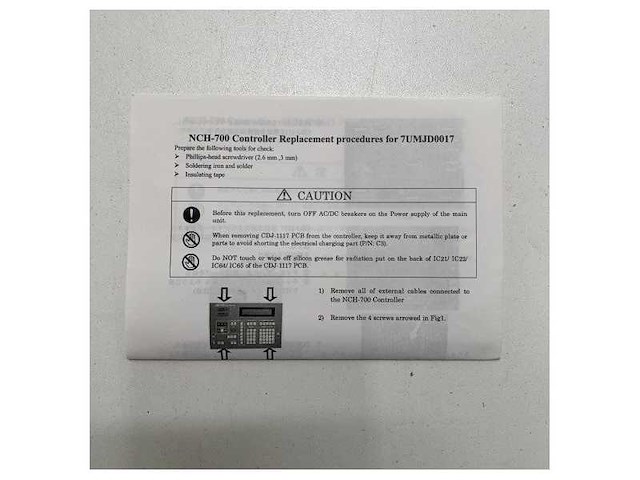Jrc handset 7umjd0017 for jss-710/720 - afbeelding 6 van  6