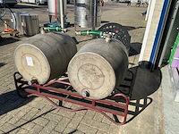 J.sankey & sons rvs vintage vaten met vatenbok - afbeelding 2 van  2