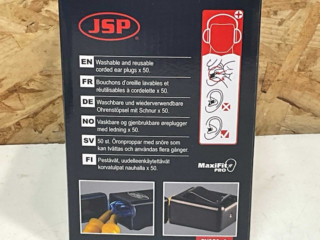 Jsp maxifit pro snr32 oordoppen aan koord incase (50x) - afbeelding 5 van  5