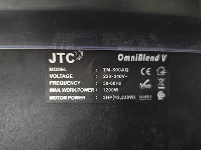 Jtc omni blend v - tm-800 aq - blender - afbeelding 6 van  6