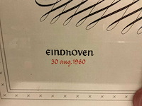 Jubileumdiploma ‘60 | “n.v. philips gloeilampenfabrieken” - afbeelding 3 van  3