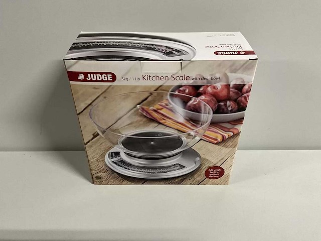 Judge - chromen weegschaal met kom (2x) - afbeelding 1 van  2