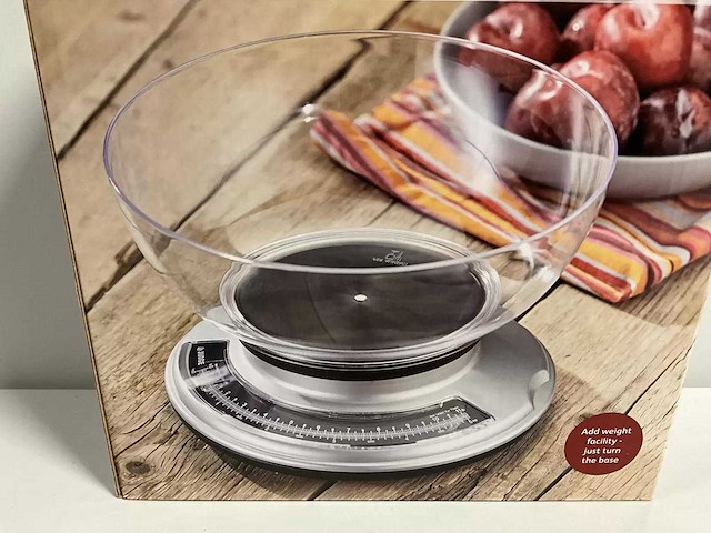 Judge - chromen weegschaal met kom (4x) - afbeelding 2 van  2