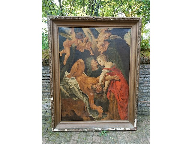 Judith onthoofdt holofernes , replica, 19e eeuw - afbeelding 1 van  5