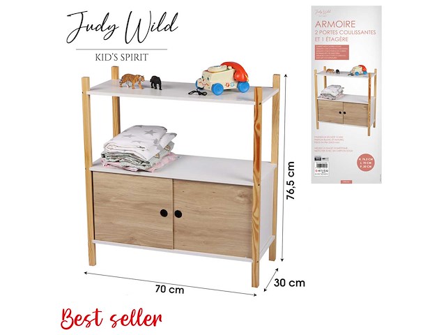 Judy wild kast met 2 schuifdeuren (4x) - afbeelding 3 van  3