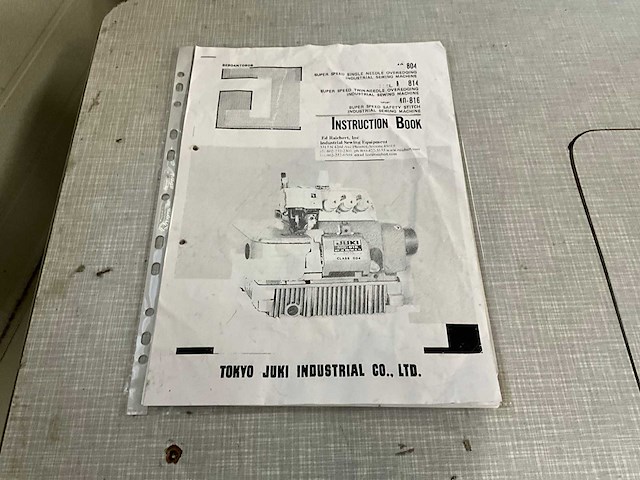 Juki mo-816 5-draads lockmachine - afbeelding 8 van  9