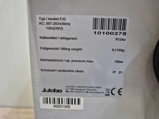 Julabo - f32 circulerende koeler bad - afbeelding 5 van  5
