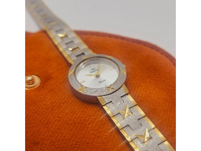 Jules jürgensen frosted two tone horloge - afbeelding 3 van  5