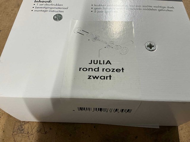 Julia rond rozet deurbeslag (10x) - afbeelding 3 van  3