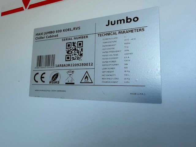 Jumbo - 600l - koelkast - afbeelding 4 van  4