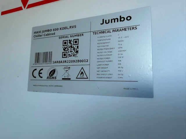 Jumbo - 600l - koelkast - afbeelding 4 van  4