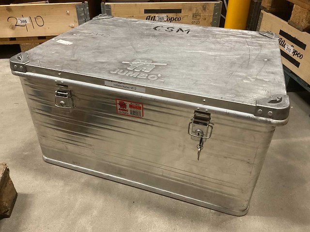 Jumbo alu157 aluminium gereedschapskist - afbeelding 1 van  4