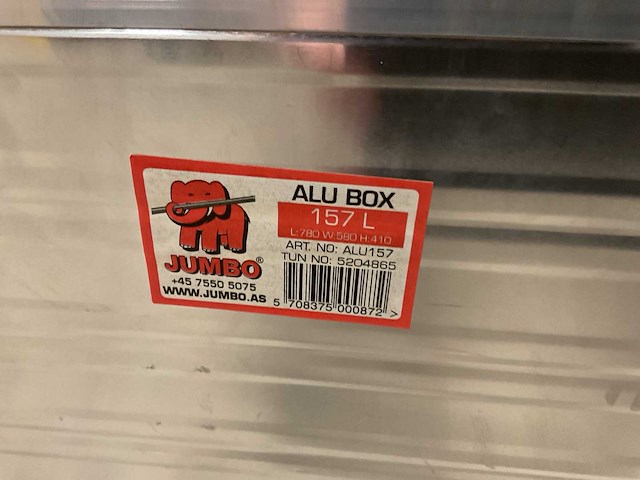 Jumbo alu157 aluminium gereedschapskist - afbeelding 4 van  4