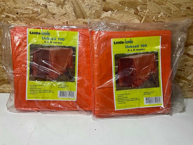 Jumbo dekzeil 4x6m (2x) - afbeelding 1 van  3