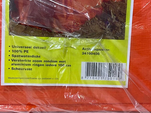 Jumbo dekzeil 4x6m (2x) - afbeelding 3 van  3