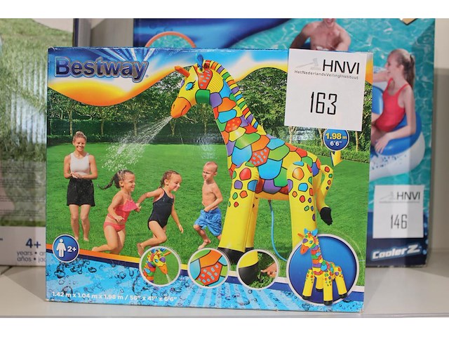 Jumbo giraffe sproeier bestway art, afm. 142 cm x 104 cm x198 cm. - afbeelding 1 van  2