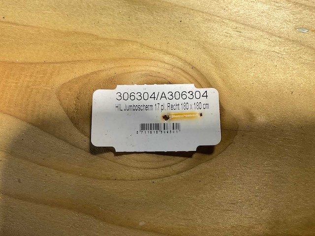 Jumbo tuinscherm 180x180 cm 17-planks - geschaafd en groen geïmpregneerd (10x) - afbeelding 5 van  7