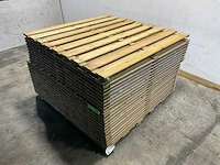 Jumbo tuinscherm 180x180 cm 17-planks - geschaafd en groen geïmpregneerd (22x)