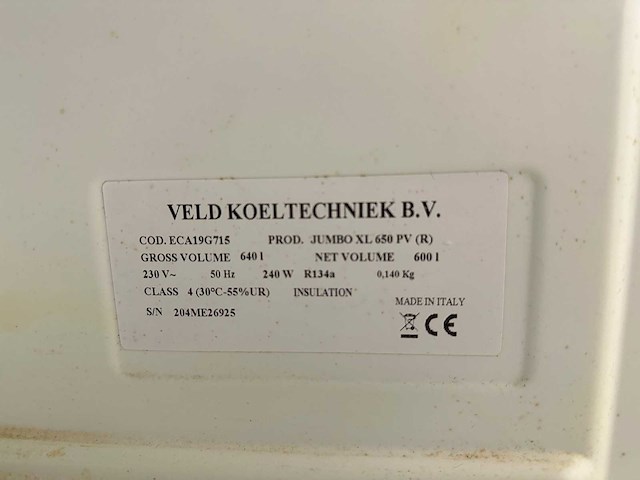 Jumbo xl - 650 pv - vrieskast - afbeelding 4 van  4
