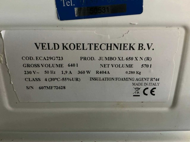 Jumbo xl650xn vriezer ( 570 liter ) - afbeelding 5 van  5