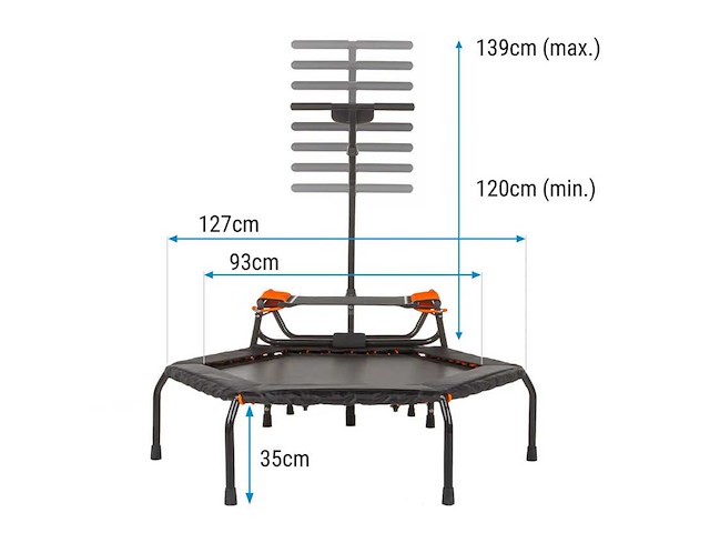 Jumpstep - fitnesstrampoline - trampoline - afbeelding 7 van  14