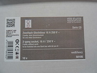 Jung - 5010u - serie cd - wandcontactdoos (34x) - afbeelding 2 van  2