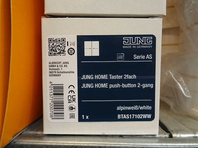 Jung - btas17102ww - serie as - taster 2-voudig (4x) - afbeelding 2 van  2
