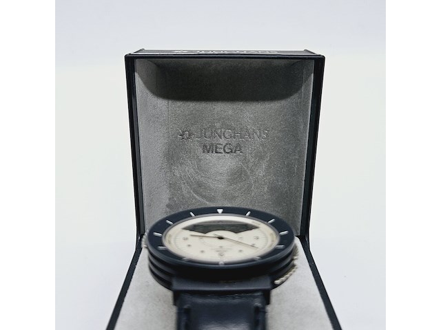 Junghans mega chrono-alarm horloge - inclusief originele doos - afbeelding 5 van  8