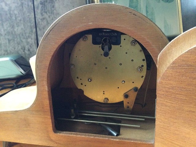 Junghans vintage pendule - afbeelding 4 van  4