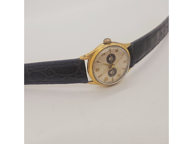 Junghans ww2 waffen ss 20 micron gouden herenhorloge - totenkopf - afbeelding 4 van  6