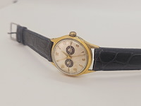 Junghans ww2 waffen ss 20 micron gouden herenhorloge - totenkopf - afbeelding 5 van  6