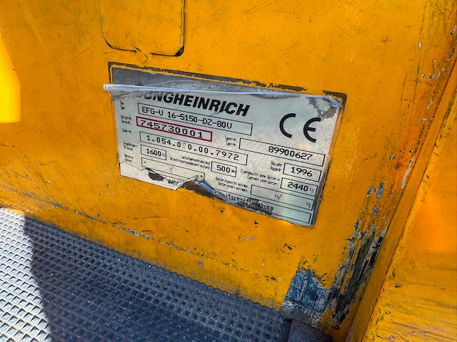Jungheinrich - 1996 - efg-v 16 - vorkheftruck - afbeelding 2 van  16