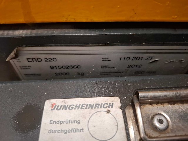 Jungheinrich - 2012 - elektrische palletwagen - afbeelding 3 van  11