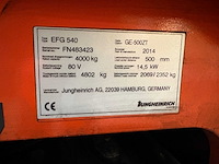 Jungheinrich - 2014 - efg 540 ge-500zt - vorkheftruck - afbeelding 13 van  22