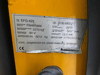 Jungheinrich - 2015 - efg 425k - vorkheftruck - afbeelding 4 van  12