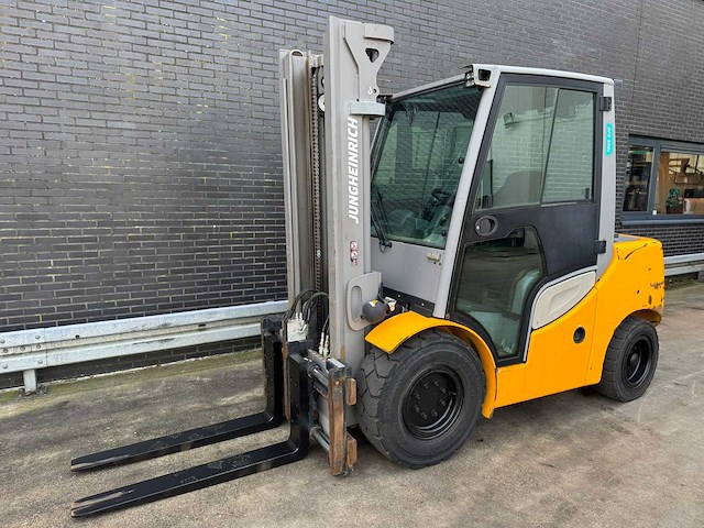 Jungheinrich - 2016 - dfg-550-s - 3.5m duplex, side-shift, vorkensteller - vorkheftruck - afbeelding 1 van  11
