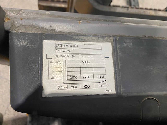 Jungheinrich - 2016 - efg425k - vorkheftruck - side-shift - afbeelding 3 van  11