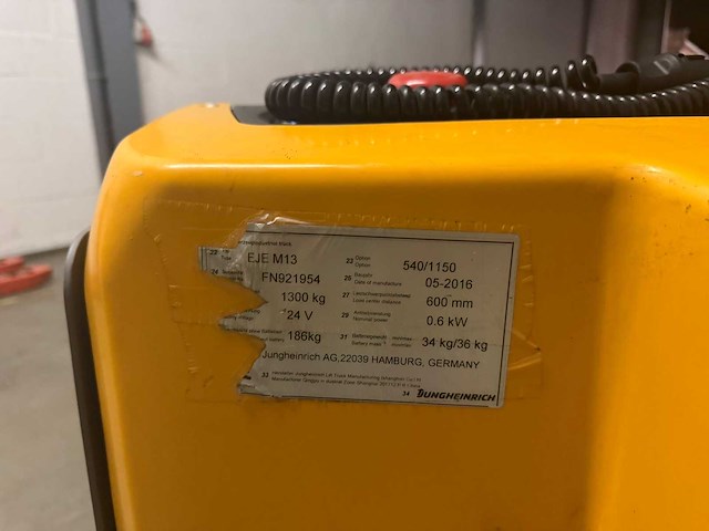Jungheinrich - 2016 - eje m13 - meeneemheftruck - afbeelding 7 van  11